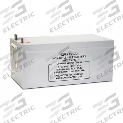 APPROVED VENDOR Sealed Lead Acid Battery: 12V DC, 250 Ah Capacity, 8.66 in Ht, 10.55 in Wd - Gel Sealed Lead Acid Batteries