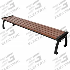 ULTRASITE Outdoor Bench: Heritage, 96 in Overall Lg, 17 in Overall Ht, Brown, Black, Plank Surface (MPN PB 8BROBFHERBAC). Key specifications — Manufacturer Part Number: PB 8BROBFHERBAC; Brand: ULTRASITE; Frame Color: Black; Product Type: Outdoor Bench; Seat Color: Brown; Series: Heritage.