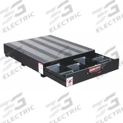 WEATHER GUARD Truck or Van Storage Drawer: Steel, 9 1/2 in Ht, 39 3/4 in Wd, 48 in Dp, 1 Drawers (MPN 308-5). Key specifications — Color: Black; Brand: WEATHER GUARD.