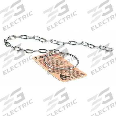 CHERNE Replacement Ring and Chain: Stainless Steel, 12 in Overall Lg - Blocking Plug Replacement Parts & Accessories