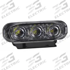 MAXXIMA Vehicle Work Light: Oval, Flood, LED, Bracket, Blunt Cut Wires, Universal, Surface Mount (MPN PLB-630-A). Key specifications — Housing Color: Black; Brand: MAXXIMA; Electrical Connection: Blunt Cut Wires; Installation Type: Permanent.