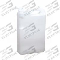 APPROVED VENDOR Jug: 5 L, 1.32 gal, HDPE, 66 mm x 65 mm x 399 mm, Spigot, White, Includes Closure (MPN 3UCT6). Key specifications — Autoclavable: No; Dispenser Location: Bottom; Features: Chemical Resistant; Body Color: White; Brand: APPROVED VENDOR; Includes Closure: Yes.