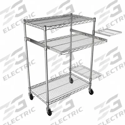 LUXOR Computer Workstation: 29 1/2 in Overall Wd, 18 in Overall Dp, 42 in Overall Ht - Mobile General Purpose Computer Carts