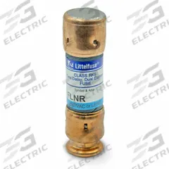 LITTELFUSE Fuse: Class RK5, FLNR Series, Time-Delay, 10 A, 250 V AC, 125 V DC, Non-Indicating (MPN FLNR010). Key specifications — Series: FLNR.