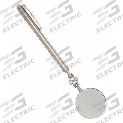 WESTWARD Inspection Mirror: 1 1/2 in Dia Mirror Size, Mirr. Mat. Glass - Standard Inspection Mirrors