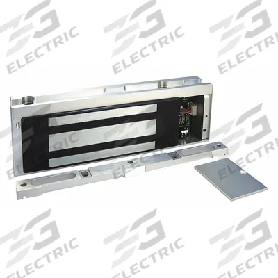 SECURITRON Electromagnetic Lock: 10 1/2 in Lg, 2 in Wd - Double-Door Magnetic Locks