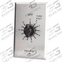 TORK Spring-Wound Timer: 12 hr Max, 1 hr Min, SPDT, 125V AC, Wall Plate Included, Silver (MPN C512H). Key specifications — Brand: TORK; Includes Hold: No Hold Included.