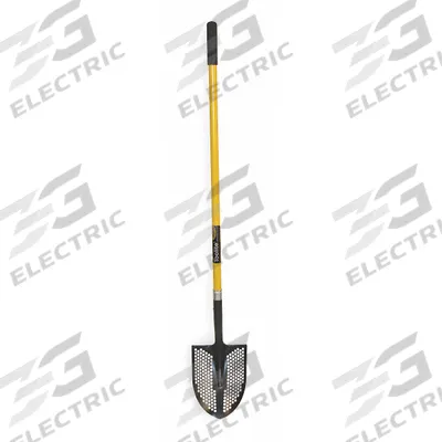 SEYMOUR MIDWEST Round Point Mud/Sifting Shovel: Steel Blade, 14 ga - Round Point Shovels