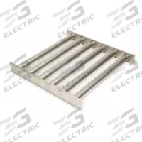 ERIEZ Grate Magnet: Rectangular Grate Magnet, Rare Earth, 80 oz Max Magnetic Pull Strength (MPN 135682P). Key specifications — Grate Shape: Rectangle; Primary Magnet Material: Rare Earth; Frame Material: Stainless Steel; Brand: ERIEZ.