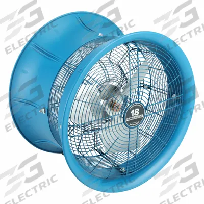 PATTERSON High-Velocity Industrial Fan: 18 in Blade Dia, 1 Speeds, 208 to 230/460V AC - High-Velocity Industrial Fan Heads