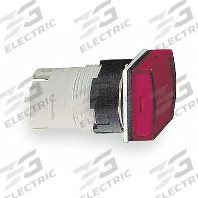 SCHNEIDER Pilot Light Head: 16 mm Panel Mounting Hole Dia, Red, Smooth, LED - Pilot-Light Heads