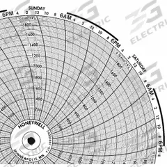 HONEYWELL Circular Paper Chart: Honeywell, 0°F to 2,000°F, BN 24001661-014, Honeywell, 100 PK. Key specifications — Compatible with Manufacturer Model Number: DR 4311; Brand: HONEYWELL; Units Measured: Temperature °F.