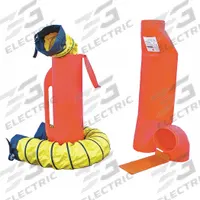AIR SYSTEMS INTERNATIONAL Ventilation Kit: 8 in Dia, 6 ft_15 ft Lg, For Use With Non-Haz Locations (MPN SV-CUP). Key specifications — Material: Polyethylene; Standards: OSHA 1910.146; Color: Orange; For Use With: Non-Hazardous Locations; Includes: Industrial Saddle Vent; Conductive Material Construction: No; Brand: AIR SYSTEMS INTERNATIONAL.