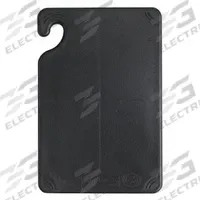 SAN JAMAR Cutting Board: 9 in Overall Lg, 6 in Overall Wd, Black, Co-Polymer, NSF Certified (MPN CBG6938BK). Key specifications — Color: Black; Brand: SAN JAMAR; Material: Co-Polymer; NSF Certified: Yes.