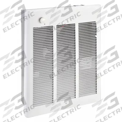 Dayton Recessed Electric Wall-Mount Heater: 1800 W, 120V AC, Single Phase, 120V AC - Large Recessed Electric Wall Heaters