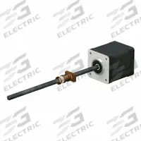 PBC LINEAR Precision Lead Screw: Lead Screw Assembly, Anti-Backlash, PTFE, Stainless Steel, 300, B (MPN LSR0605T-0250-VCF-111-NNN-N). Key specifications — Motor IP Rating: IP40; Motor Length: 41.0 mm; Nut Shape: Rectangle; Nut Type: Anti-Backlash; Phase: 2; Rated Current: 1 A; Steps per Revolution: 200; Brand: PBC LINEAR.