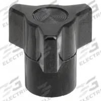 DAVIES Hand Knob: 3 Point, Thermoset, #10-32 Thread, 1.13 in Dia, Black (MPN 3025BB). Key specifications — attr1038303: DAVIES.