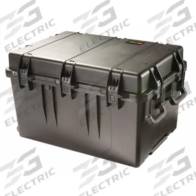 PELICAN Protective Case: 20 3/4 in x 29 3/4 in x 17 3/4 in Inside, No Foam, Black - Impact-Resistant Suitcase-Style Cases