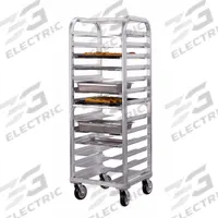NEW AGE INDUSTRIAL Stepped Angle Pan Rack: 13 Slots, 4 1/2 in Betw Shelves, 25 in Wd, 73 in Ht, 4640. Key specifications — Brand: NEW AGE INDUSTRIAL; Nesting: No; Pan Size: 18 x 26 in; Product Type: Stepped Angle Pan Rack; NSF Certified: Yes; Full Size/Half Size: Full Size; Includes Top: No; Manufacturer Part Number: 4640.