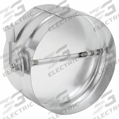 Dayton 12"dia GSteel Manual Balancing Dampr: 12 in Duct, 6 3/8 in L, Steel - Round Manual Balancing Dampers