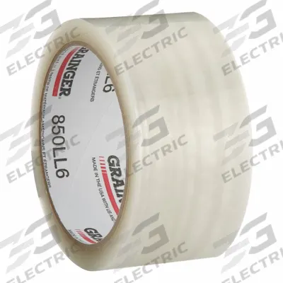 GRAINGER Packaging Tape: 1.8 mil Tape Thick, 2 in x 55 yd, LD - Light-Duty Hot Melt Tape