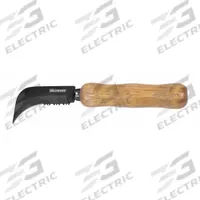 WESTWARD Linoleum Knife: Serrated, 3 in Blade Projection Lg, 8 1/4 in Overall Lg, Stainless Steel (MPN 19G960). Key specifications — attr307492: Serrated Utility; attr307493: Wood; attr307491: Stainless Steel; attr324881: WESTWARD.