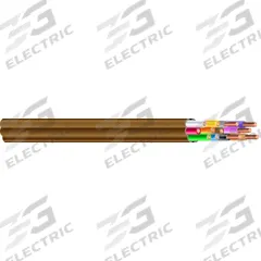 SOUTHWIRE Thermostat Wire: 18 AWG Conductor Size, 12 Conductors, 250 ft Overall Lg, 150 V Volt (MPN 553120407)