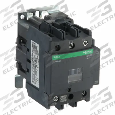 SCHNEIDER Magnetic Contactor: Non-Reversing, 3 Poles, 3NO Contacts, 80 A - Non-Reversing IEC Contactors