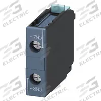 SIEMENS Auxiliary Switch: 1NO, Front Mount, Front-Mounted (MPN 3RH1921-1CD10). Key specifications — Frame Size: S0; Brand: SIEMENS; Compatible with Series: SIRIUS 3RT1 Contactors.