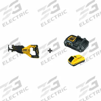 DEWALT Cordless Recip Saw: 1 Battery, 1 Charger, 1 1/8 in Stroke Lg - DEWALT Cordless Reciprocating Saws
