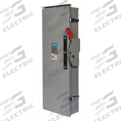 SIEMENS Safety Switch: Non-Fusible, 800 A, Three Phase, 600V AC, Galvanized Steel, Indoor (MPN DTNF367). Key specifications — attr867131: SIEMENS.