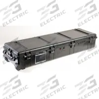 PELICAN Protective Case: 15 5/8 in x 54 5/8 in x 8 5/8 in, No Foam, Black, 4 Wheels, 36 lb Wt (MPN 1770NF). Key specifications — Brand: PELICAN; Material: Plastic; Closure Type: Padlock.