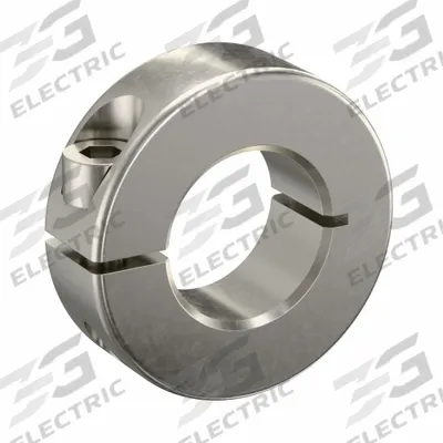 RULAND MANUFACTURING Shaft Collar: 1-Piece, Metric, Round, Clamp-On, 23 mm Bore Dia - Stainless Steel Shaft Collars