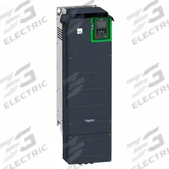 SCHNEIDER Variable Frequency Drive: In Phase Three, Out Phase Three, 75 hp, IP21, No Bypass, Compact (MPN ATV930D55N4). Key specifications — Style: Compact; Color: Black/Green; Output Phase: Three.