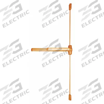 VON DUPRIN Surface Vertical Rod: 4 ft Max Door Wd - Surface Vertical Rod Push Bars