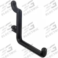 FUNCTIONAIRE Single Rod Pegboard Hook: 1/4 in Peg Hole, For 1 in Pegboard Hole Spacing, Black, 8 PK (MPN FH4-4). Key specifications — Color: Black; For Tool Type: Wrenches; Locking System: Snap-On; Mounting Type: Surface; Material: Thermoplastic; Accessory Type: 90-Degree Single Hook; Brand: FUNCTIONAIRE.