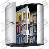 Key Box: 54 Key Capacity, Single Key Lock, Aluminum, Gray, 11 in Ht, 11 7/8 in Wd, 4 5/8 in Dp (MPN 195323). Key specifications — Brand: DURABLE; Finish: Brushed Aluminum; Includes Key Tags: Includes Key Tags; Includes Mounting Hardware: Mounting Hardware Included; Color: Gray; Mounting Location: Wall; Material: Aluminum.