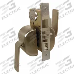 LIFE SAVER Door Lockset: Office Paddle Locksets, Stainless Steel, ADA Compliant (MPN 5PDA/32D)