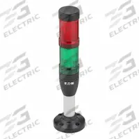 EATON Tower Light Assembly: 2 Tier, Green/Red, No Sounder Tier, 3 1/2 in Overall Ht, Steady (MPN SL4-100-L-RG-24LED). Key specifications — Manufacturer Part Number: SL4-100-L-RG-24LED; Brand: EATON; Operating Voltage: 24V AC/DC; Light Tier Color: Green.