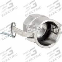 Cam and Groove Coupling: 1 in Coupling Size, 1 in -11-1/2 Thread Size, 2 13/32 in Overall Lg, FNPT (MPN 3LW99). Key specifications — Thread Size: 1 in -11-1/2; Gasket Material: Buna-N; Fitting Type: FNPT; Includes Locking Arm: Yes; Body Material: 316 Stainless Steel; Brand: APPROVED VENDOR.