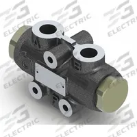 BUCHER HYDRAULICS Hydraulic Flow Divider: 3/4 in BSPP, 3.2 gpm to 6.6 gpm, 1:1, Flow Divider (MPN MTDA08-025U). Key specifications — attr1011886: 1:1; attr1011881: BUCHER HYDRAULICS.