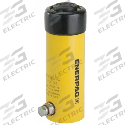ENERPAC Hydraulic Ram: 10 ton Nominal Capacity, 4 in Nominal Stroke Lg - Solid Plunger Workholding Rams
