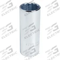 PROTO Socket: SAE, 1/2 in Drive Size, 3/8 in Socket Size, 12-Point, Deep, Chrome, Not Tether Capable (MPN J5312). Key specifications — attr1204417: PROTO; attr1204392: Chrome.