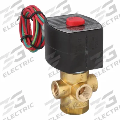 REDHAT Solenoid Valve: 3-Way, Configurable, 1/4 in Pipe Size, 110V AC/120V AC - 3-Way/2-Position, Configurable Solenoid Valves