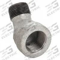 APPROVED VENDOR Metal Pipe Elbow: 45° Elbow, 1 in x 1 in, Female NPT Threaded x Male NPT Threaded (MPN 1XKU9)