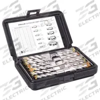 APPROVED VENDOR Annular Cutter Set: 2 in Max Cutting Dp, Pilot Pin Included, Bright (Uncoated) (MPN 4THF7). Key specifications — attr253884: Yes; attr253885: Bright (Uncoated); attr253886: High Speed Steel; attr253887: Weldon Flat; attr253888: Fractional Inch; attr253891: 9/16 in; attr277149: APPROVED VENDOR.
