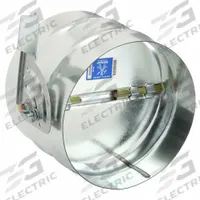 8"dia GSteel Manual Balancing Dampr: 8 in Duct, 6 3/8 in L, Steel, Locking Manual Quadrant (MPN 2TFX8). Key specifications — Includes: Locking Manual Quadrant; Brand: DAYTON; Maximum Air Velocity: 2000 fpm; Mounting Position: Horizontal.