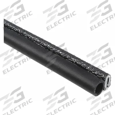 TRIM LOK Trim Seal: Side Bulb, 25 ft Overall Lg, PVC Outer, EPDM Bulb - Round-Bulb Edge Trim Seals
