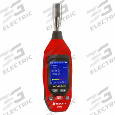 TRIPLETT Particle Counters: Not Certified, Air Temp/Relative Humidity, 2 Channels