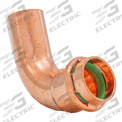 QUICKFITTING SUREPRESS Press Copper 90-Degree Elbow: 3/4 in CTS x 3/4 in CTS size - Plumbing Copper & Bronze Press Tube Fittings with Seal Window